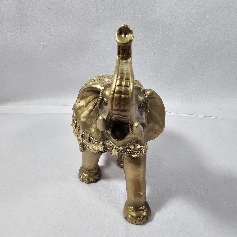 Lucky Elephant Statue, Gold Large Elephant Statue, Wealth Lucky Feng Shui Money